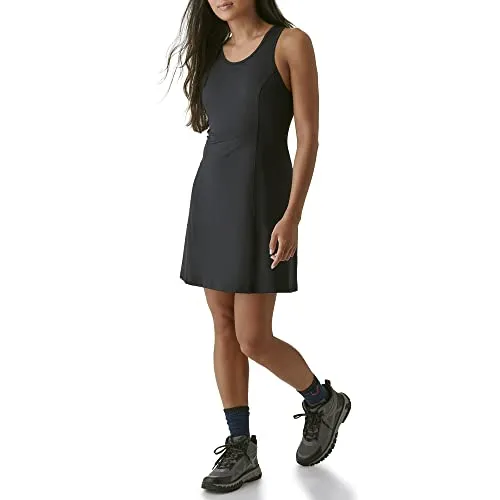 BASS OUTDOOR Women’s Activewear Tank Dress for Running, Tennis or Golf, Black, XS