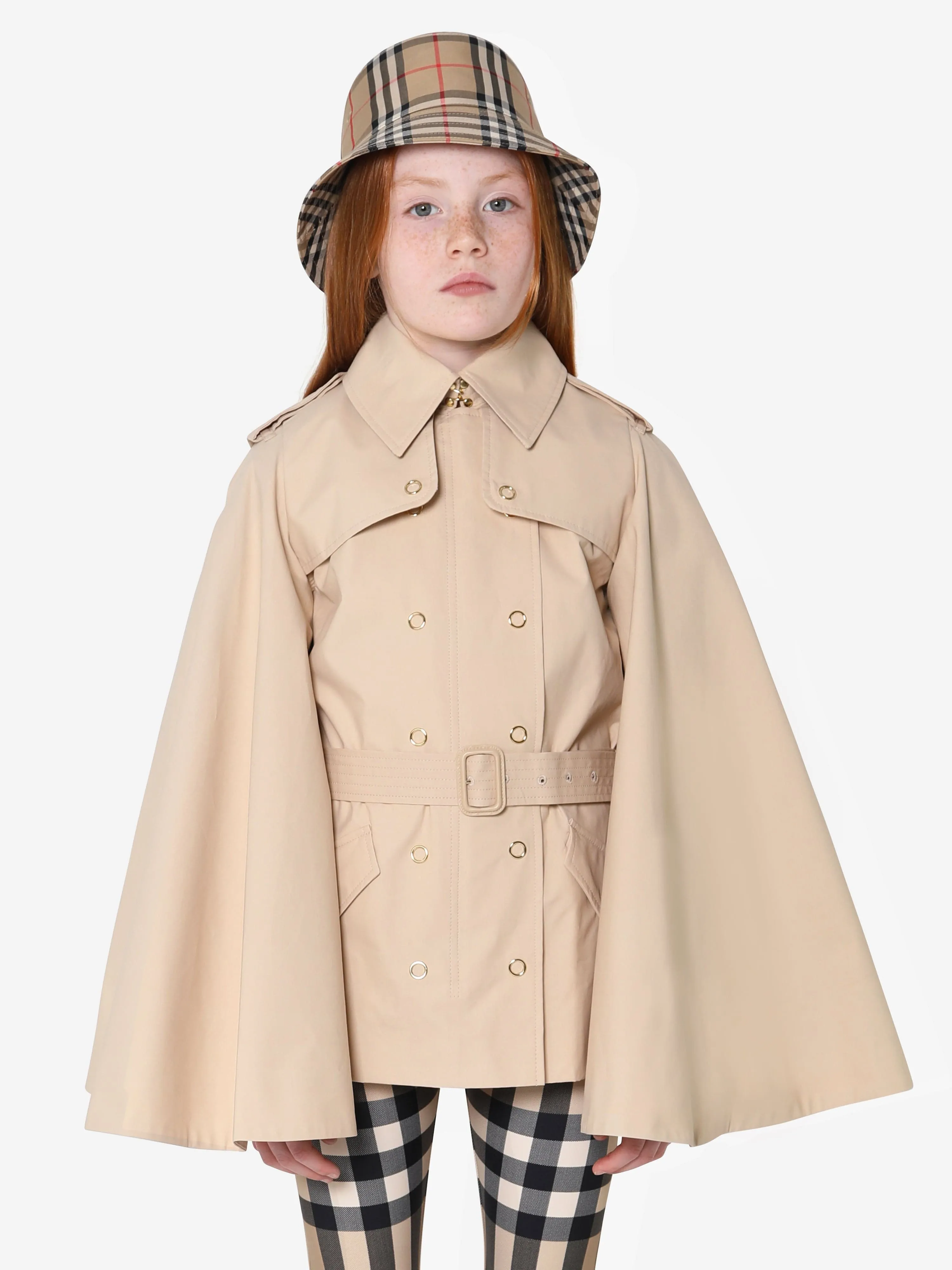 Burberry Girls Cotton Twill Trench Coat