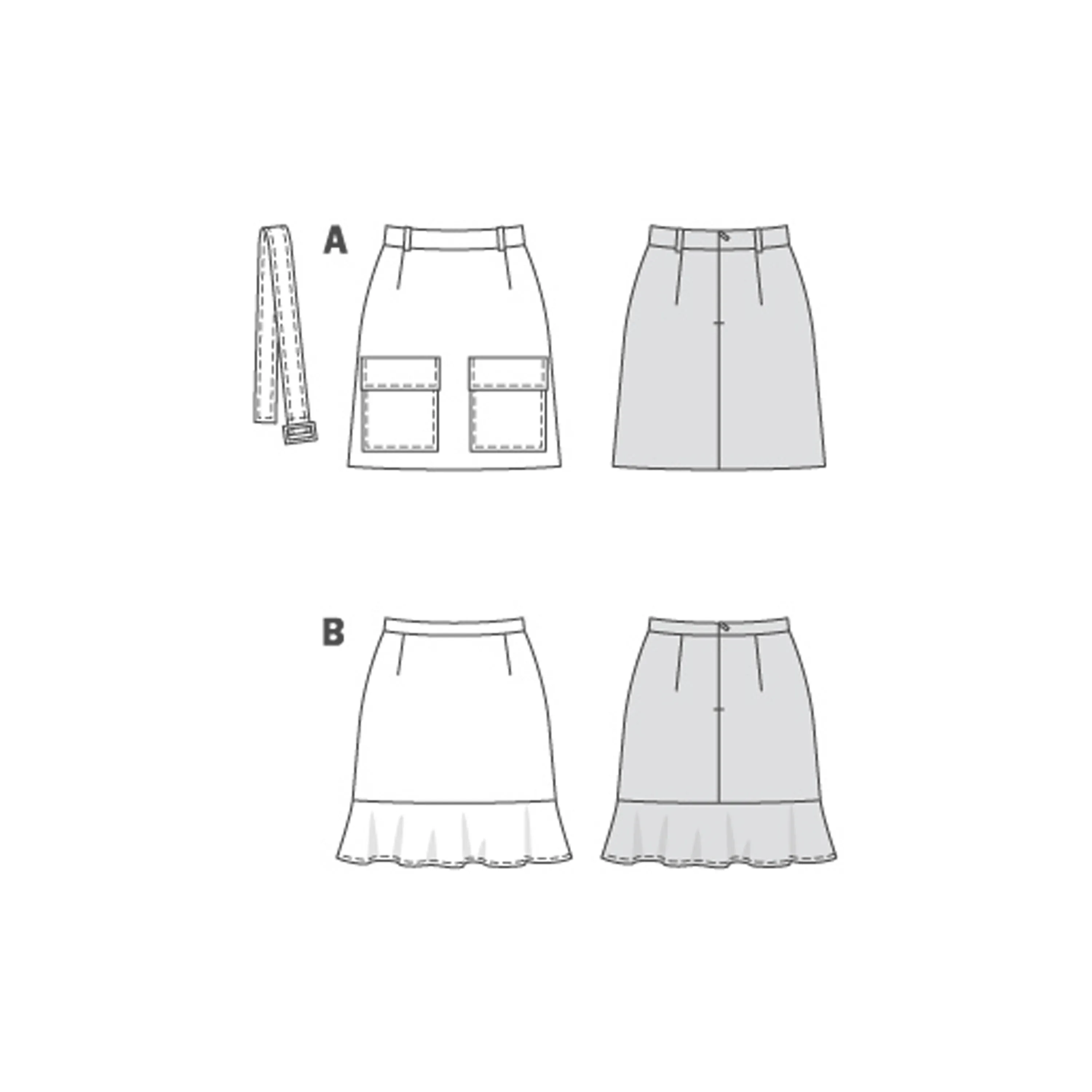 Burda Sewing Pattern 6147 Skirt