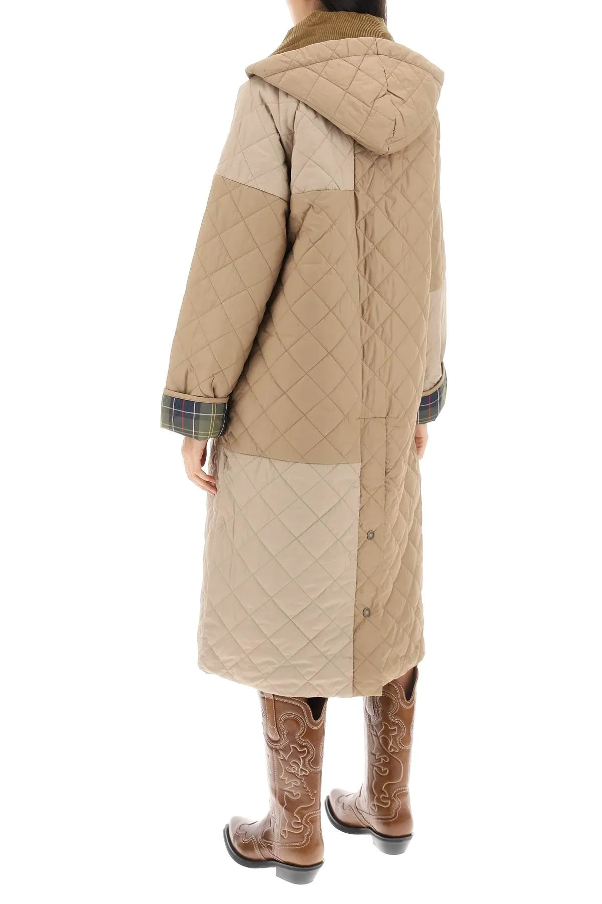 burghley quilted trench coat