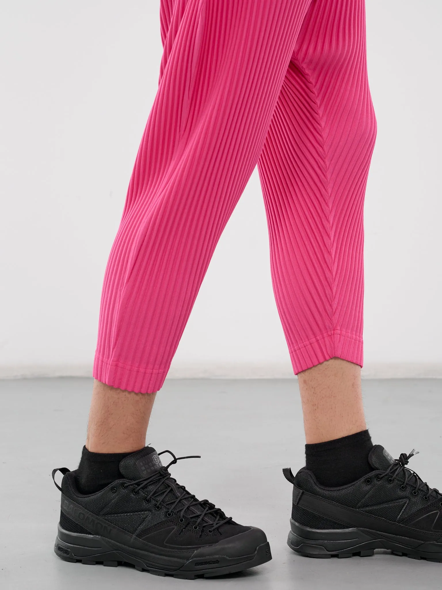 Colorful Pleats Pants (HP46JF141-25-DEEP-PINK)