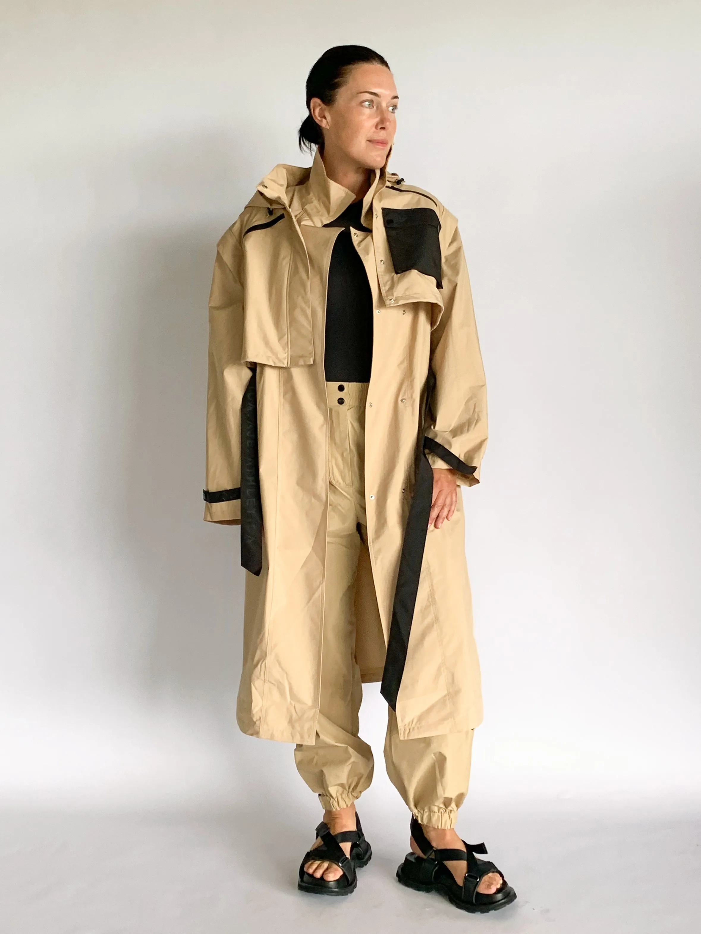 Convertible Belted Trench 703