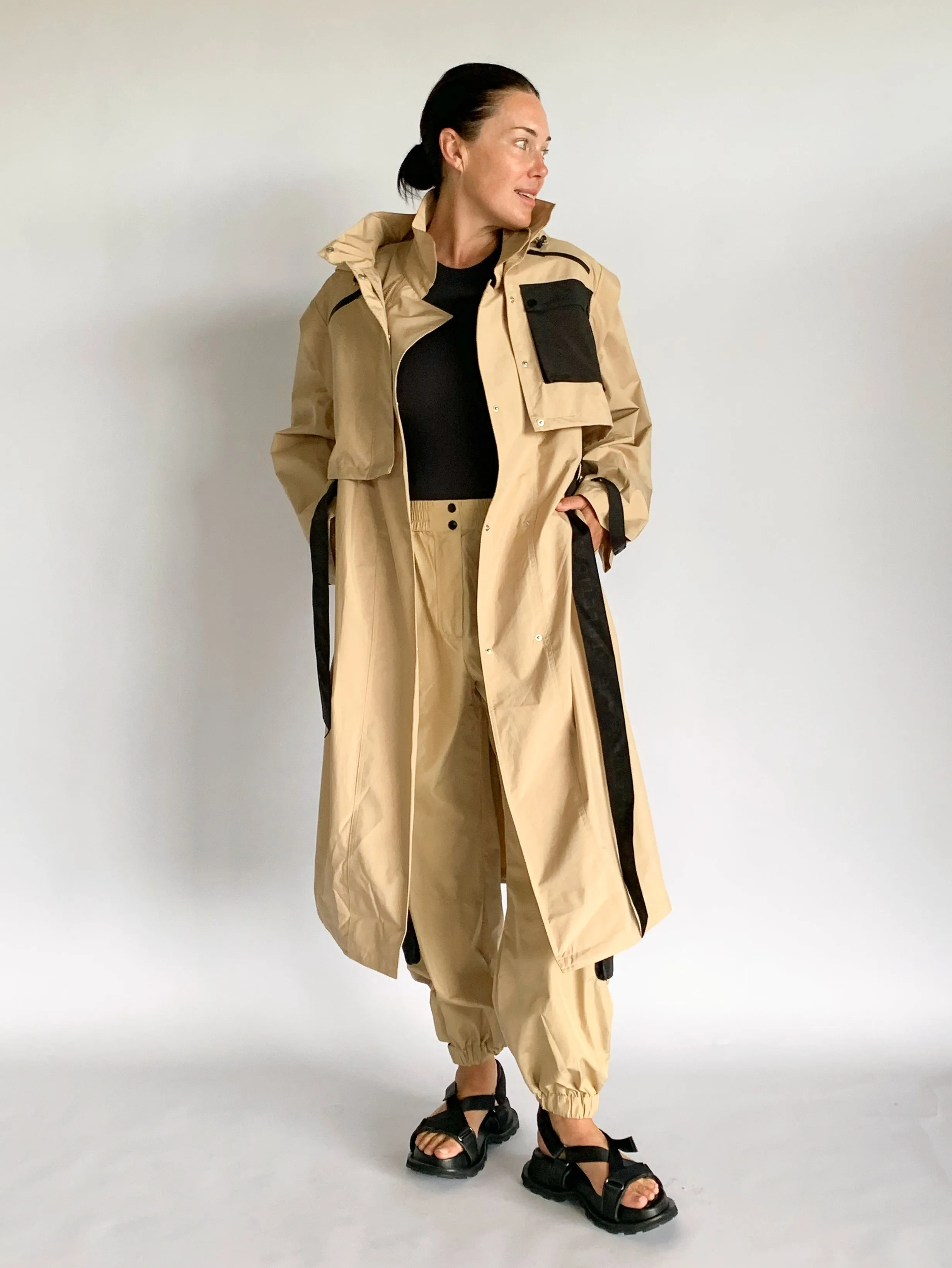 Convertible Belted Trench 703