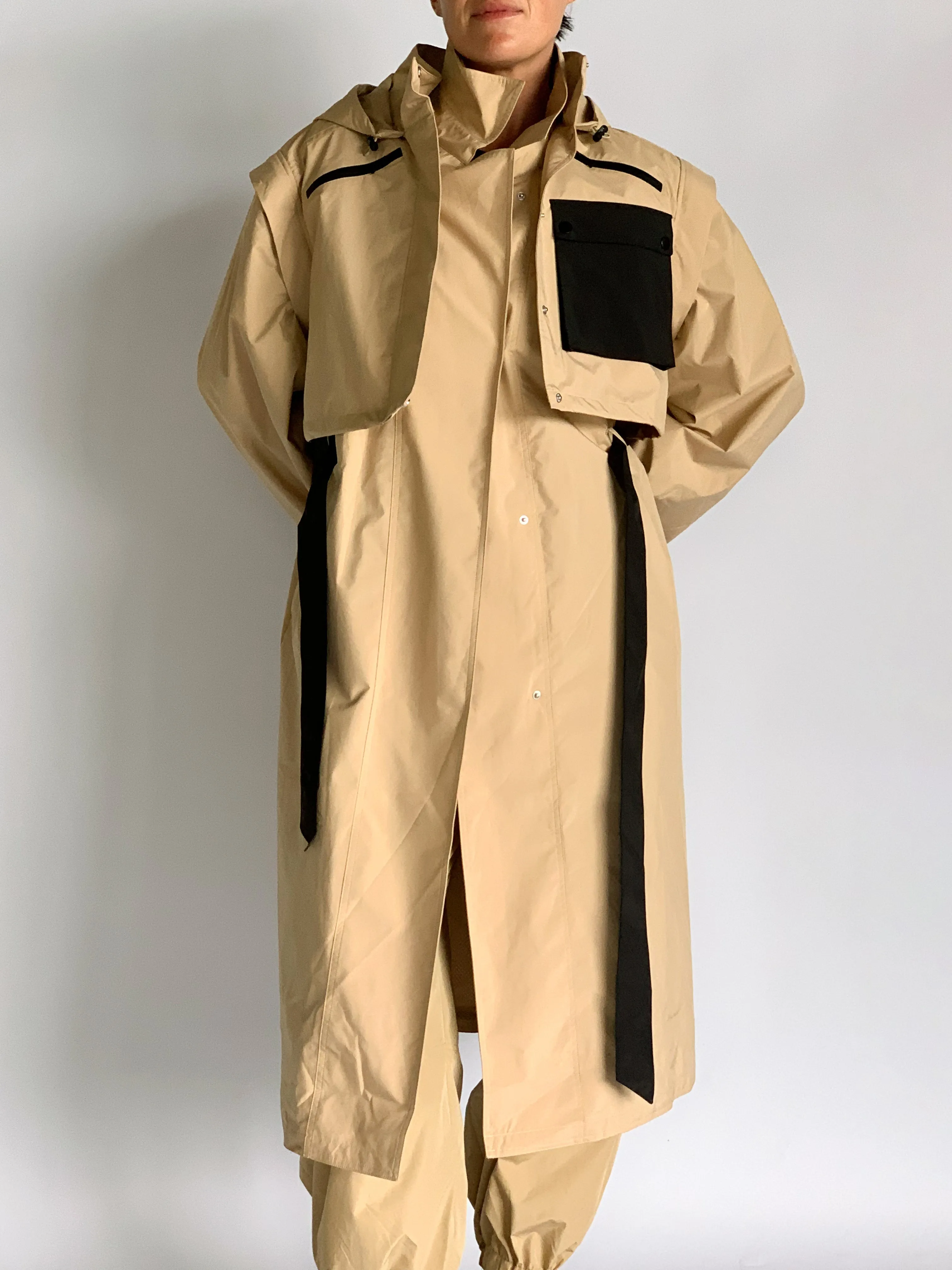 Convertible Belted Trench 703