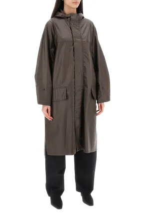 cotton-coated trench coat