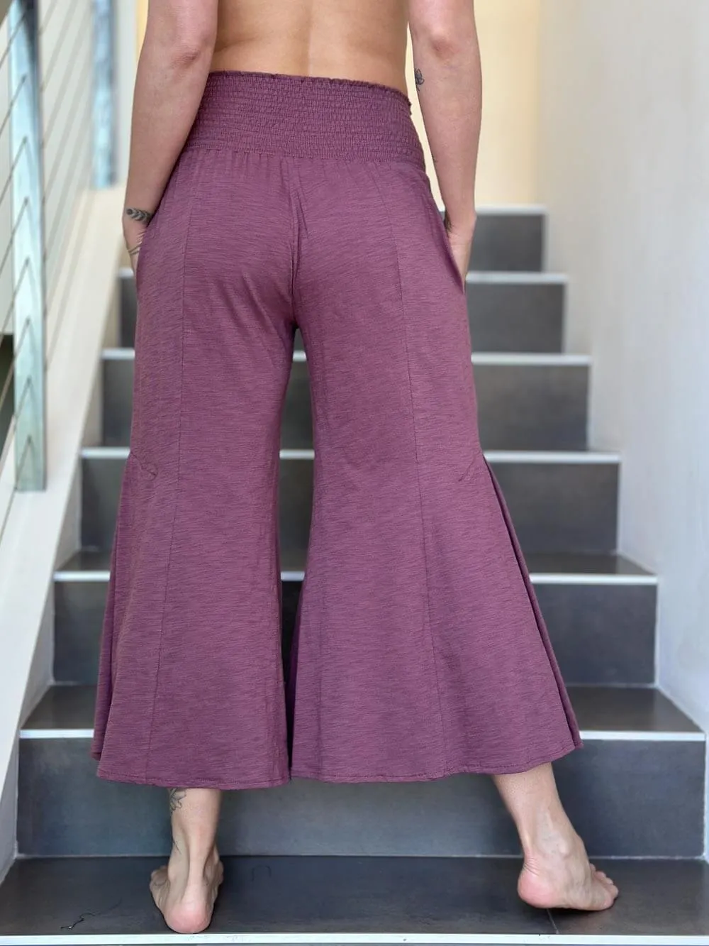 Cropped Pocket Flare Pant