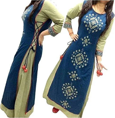 Dresses for women new arrival western party wear semistitched dress materials by Jsv Fashion (Rakhi Speacial )