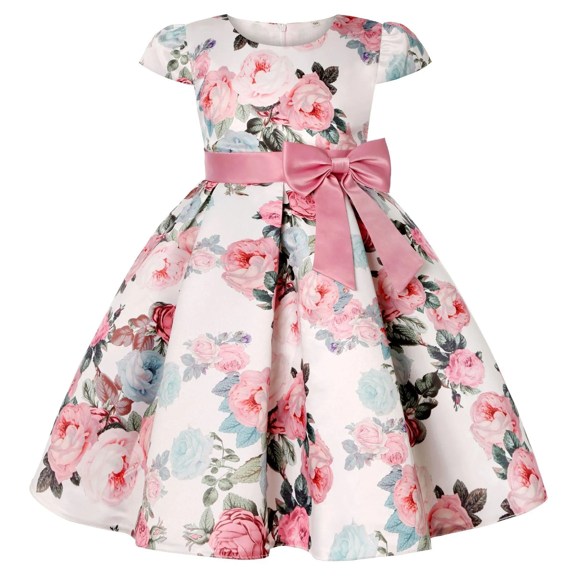 Flower Elegant Causal Princess Party Dresses for Baby Girl