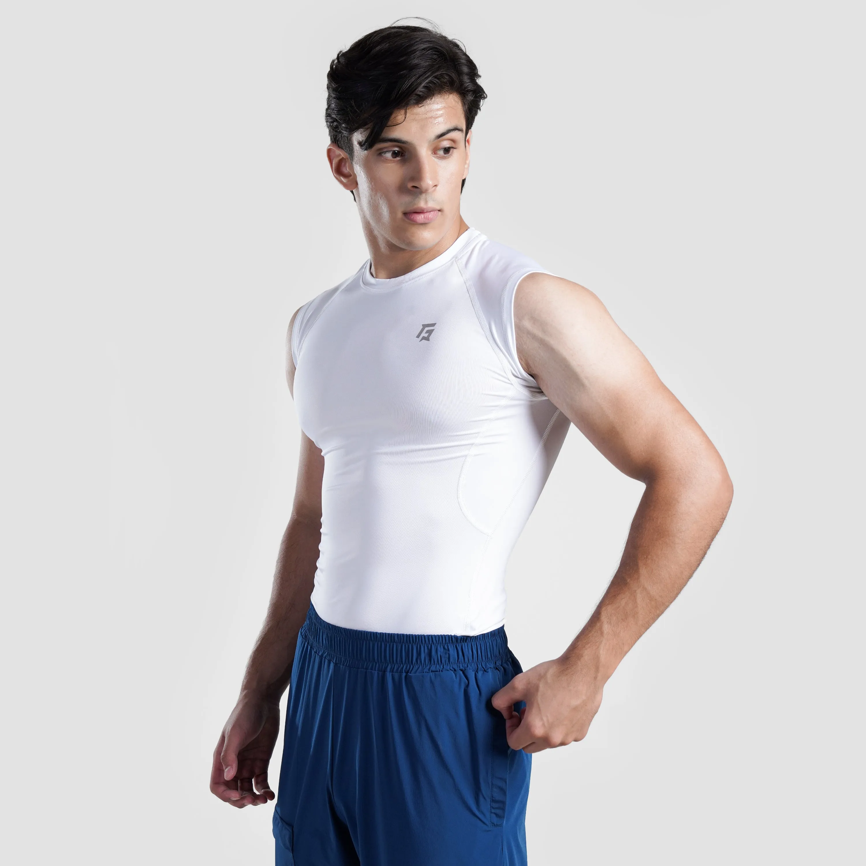 GA Compression Sleeveless (White)