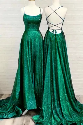 kamahe Sexy Prom Evening Dress Long Party Dresses Green Dress