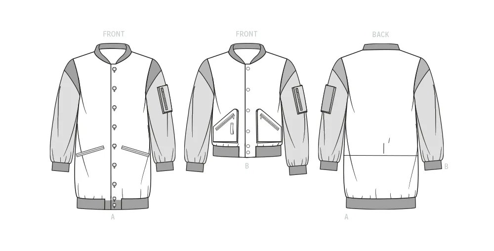 Know Me sewing pattern 2010 Men's Varsity Bomber Jacket by Sins of Many