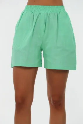 Linen Mint Simple Short