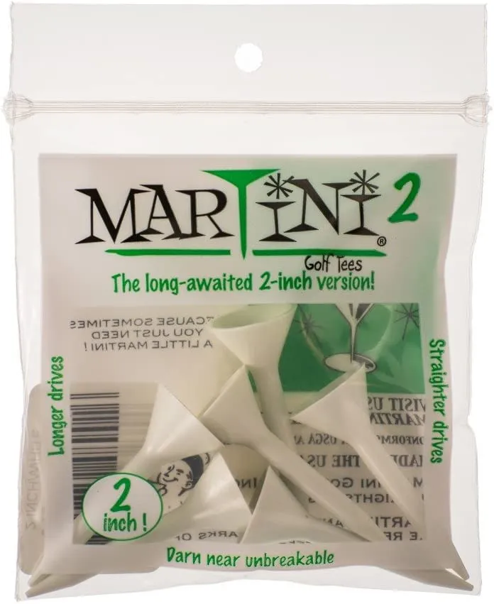 Martini Tees - 2" Short - 6 Pack