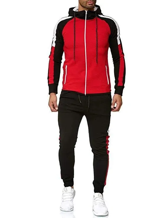 Men Hoodie Jacket   Pants Tracksuit