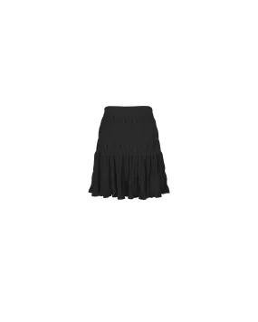 MIRELLA TIERED MINI SKIRT BLACK