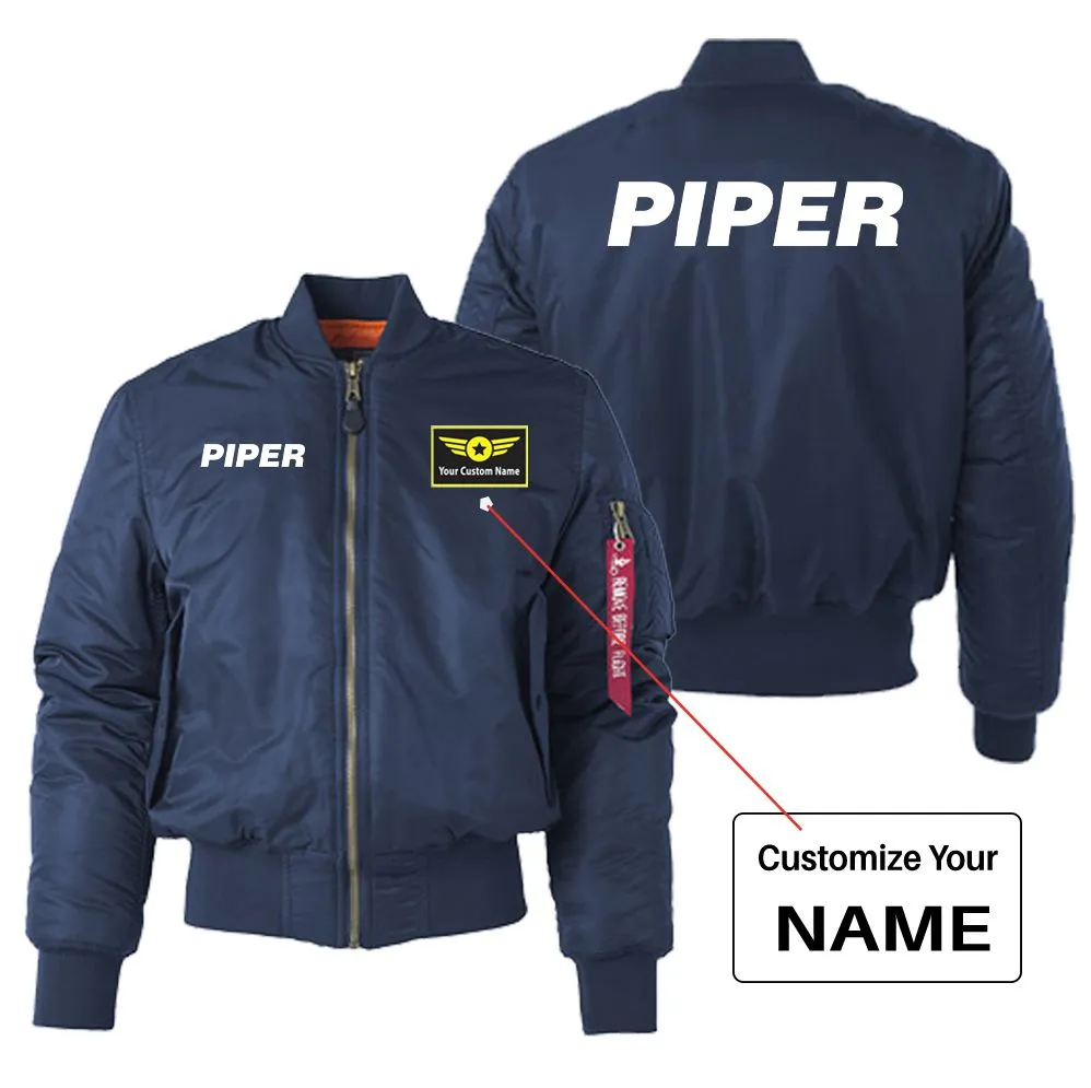 Piper & Text Designed "Women" Bomber Jackets