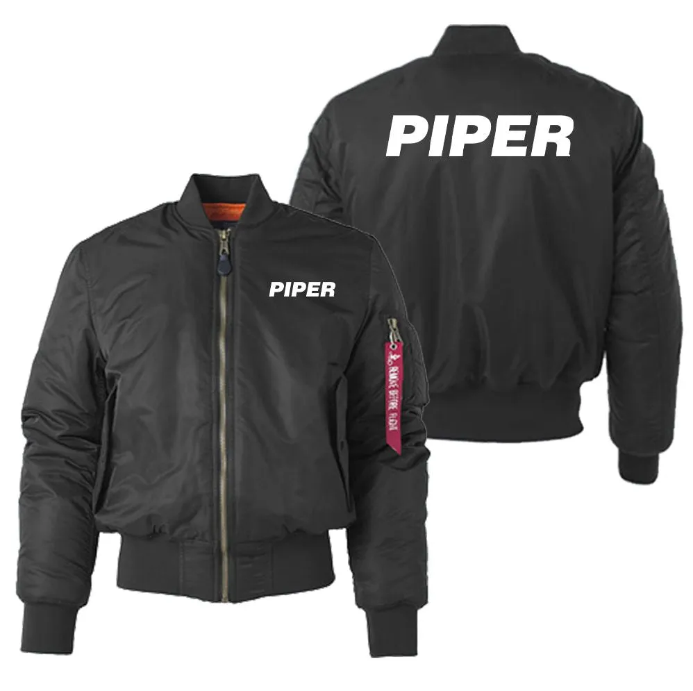 Piper & Text Designed "Women" Bomber Jackets