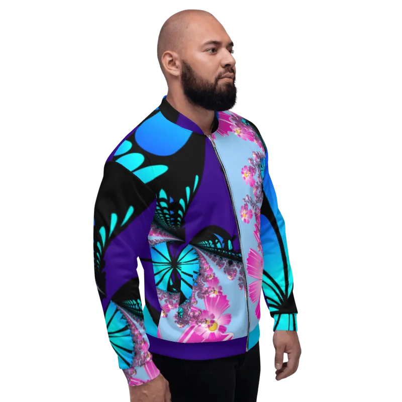 "Mystical Butterfly Bliss" Collection - Unisex Designer Bomber Jacket