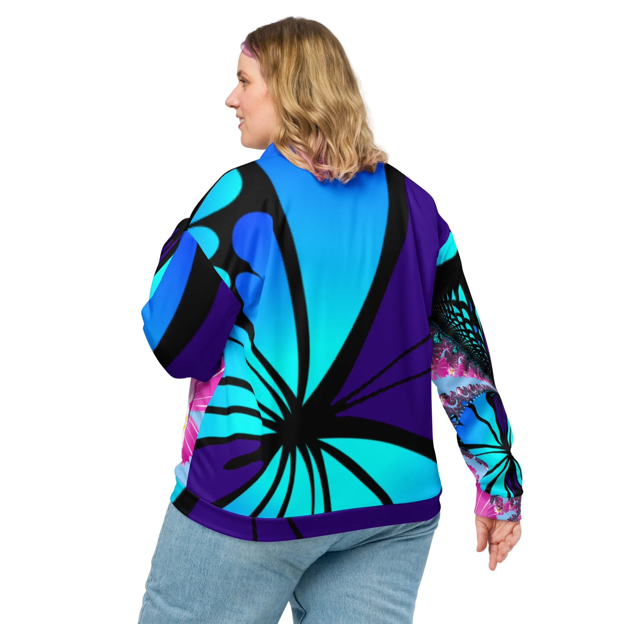 "Mystical Butterfly Bliss" Collection - Unisex Designer Bomber Jacket