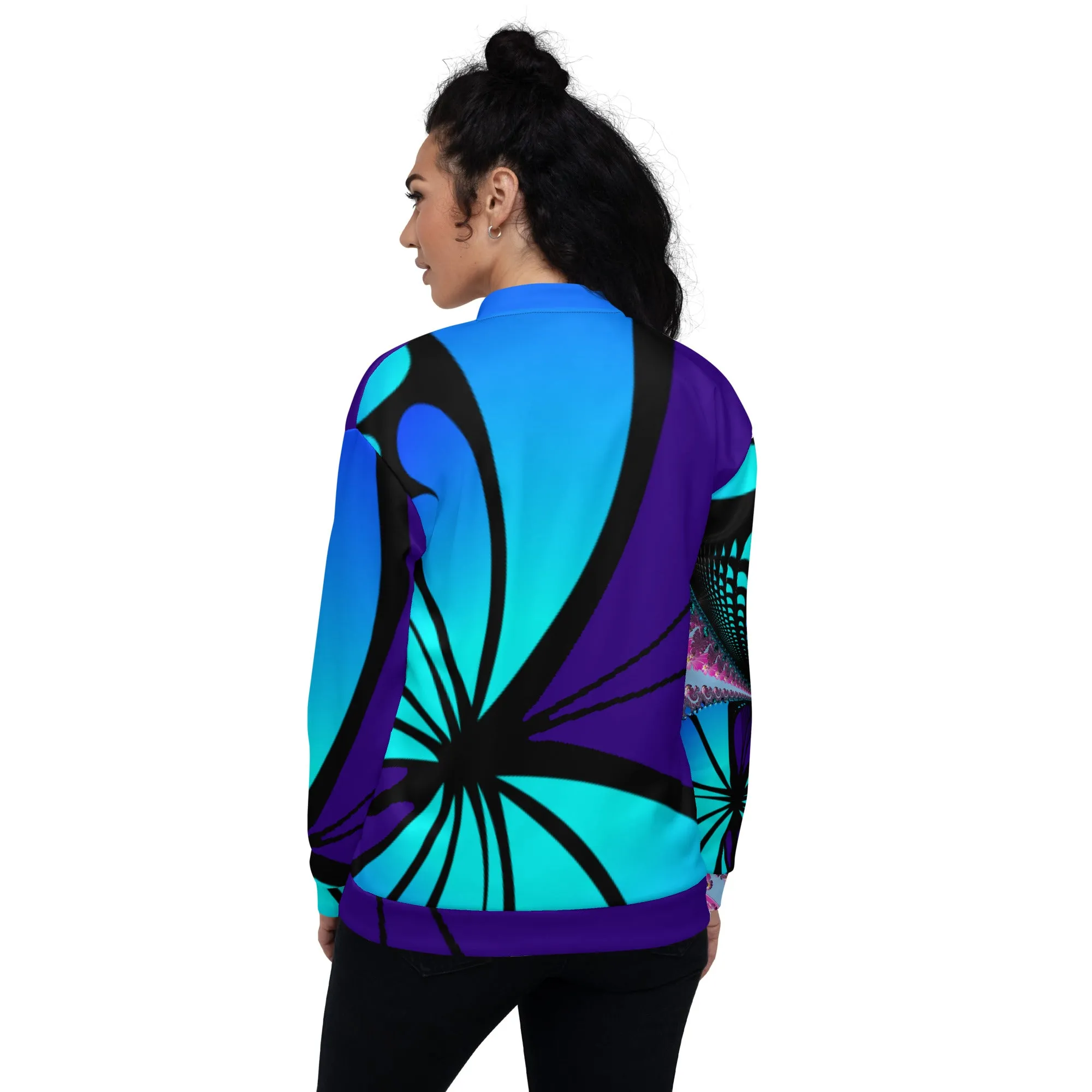 "Mystical Butterfly Bliss" Collection - Unisex Designer Bomber Jacket