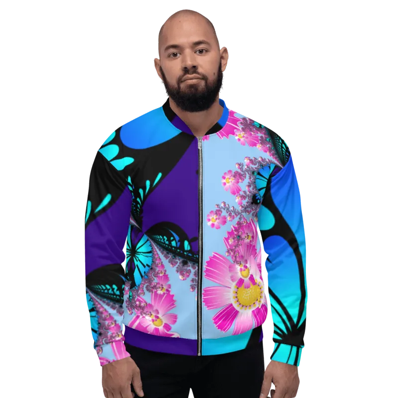 "Mystical Butterfly Bliss" Collection - Unisex Designer Bomber Jacket