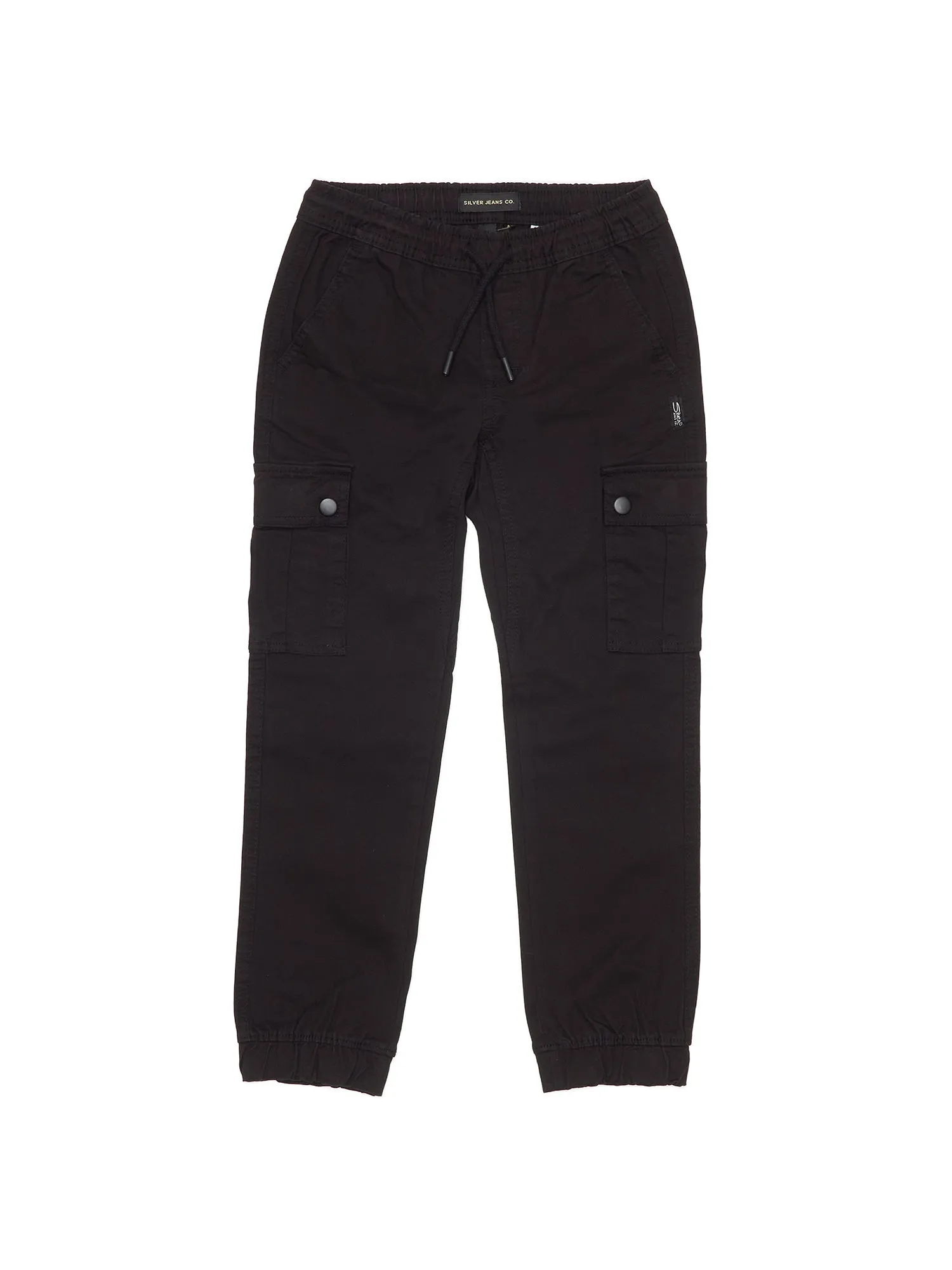 SILVER JEANS CO. - Boys Cargo Joggers | Black