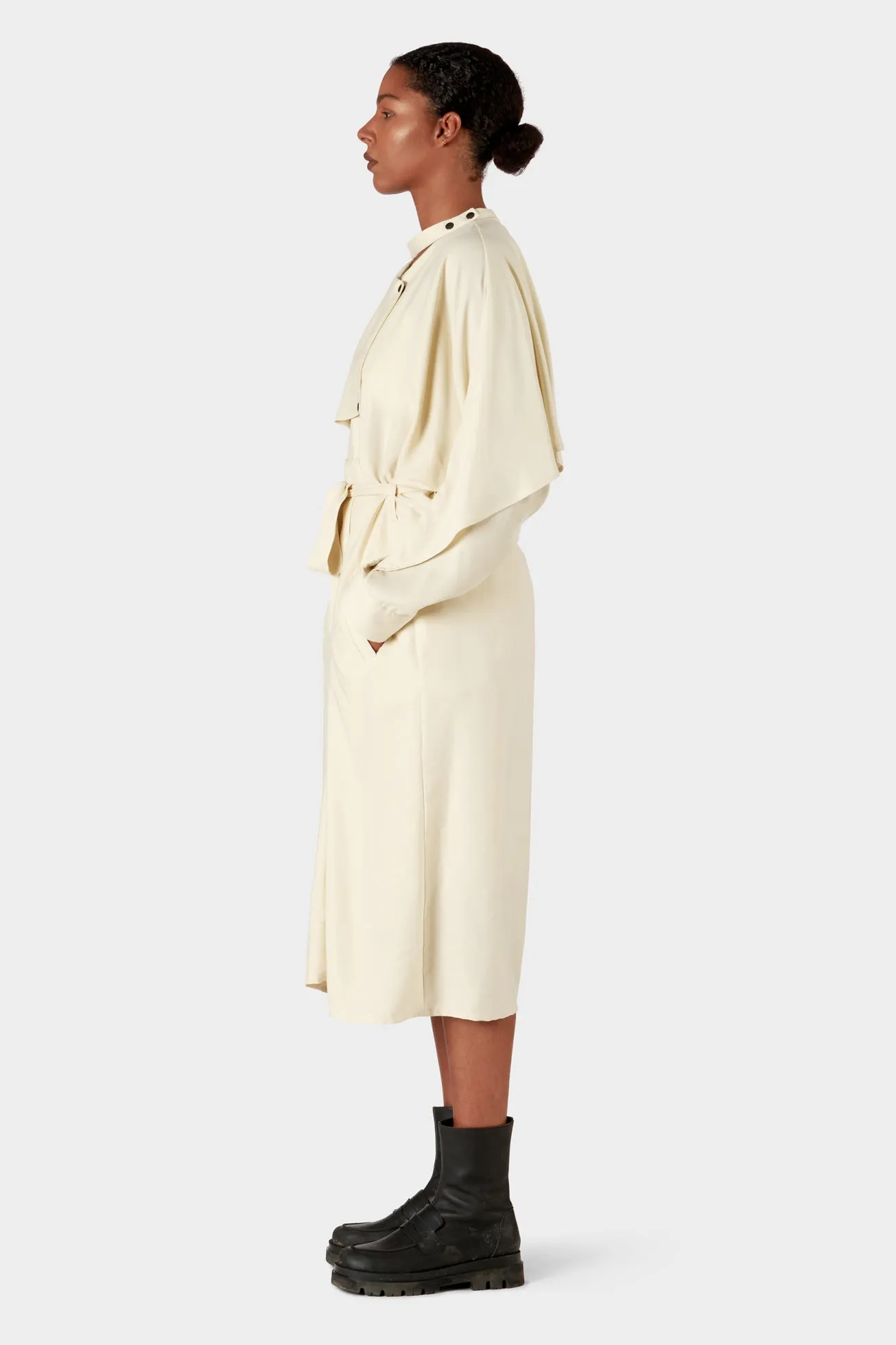 Tencel dress/trench coat