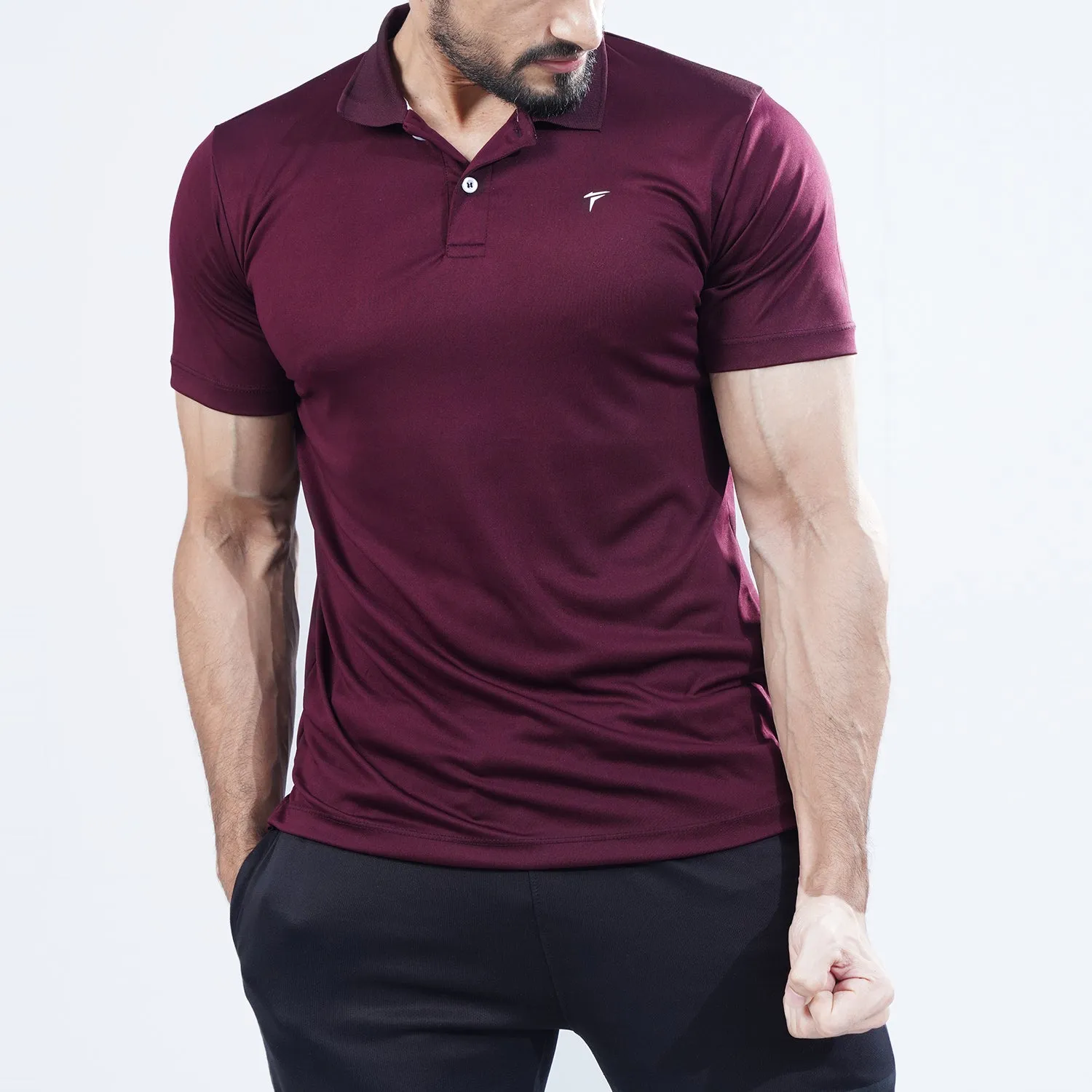 Tf-Maroon Premium Polo Tee