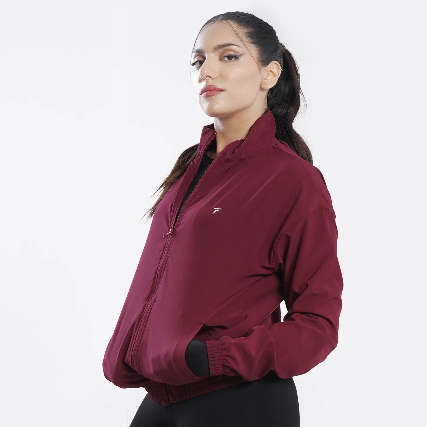 Tf-Maroon Premium Women Running Jackets