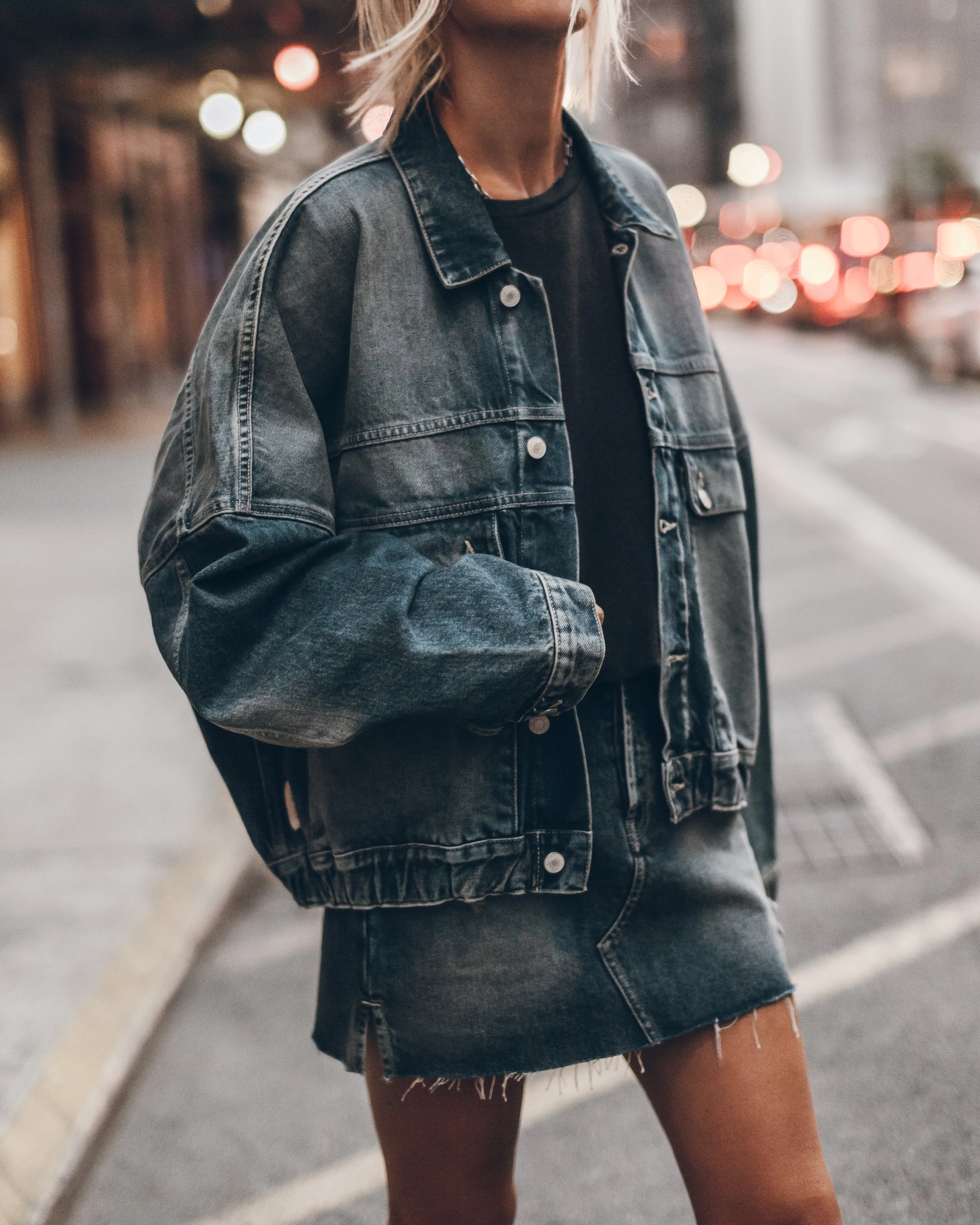 The Dark Blue Denim Jacket