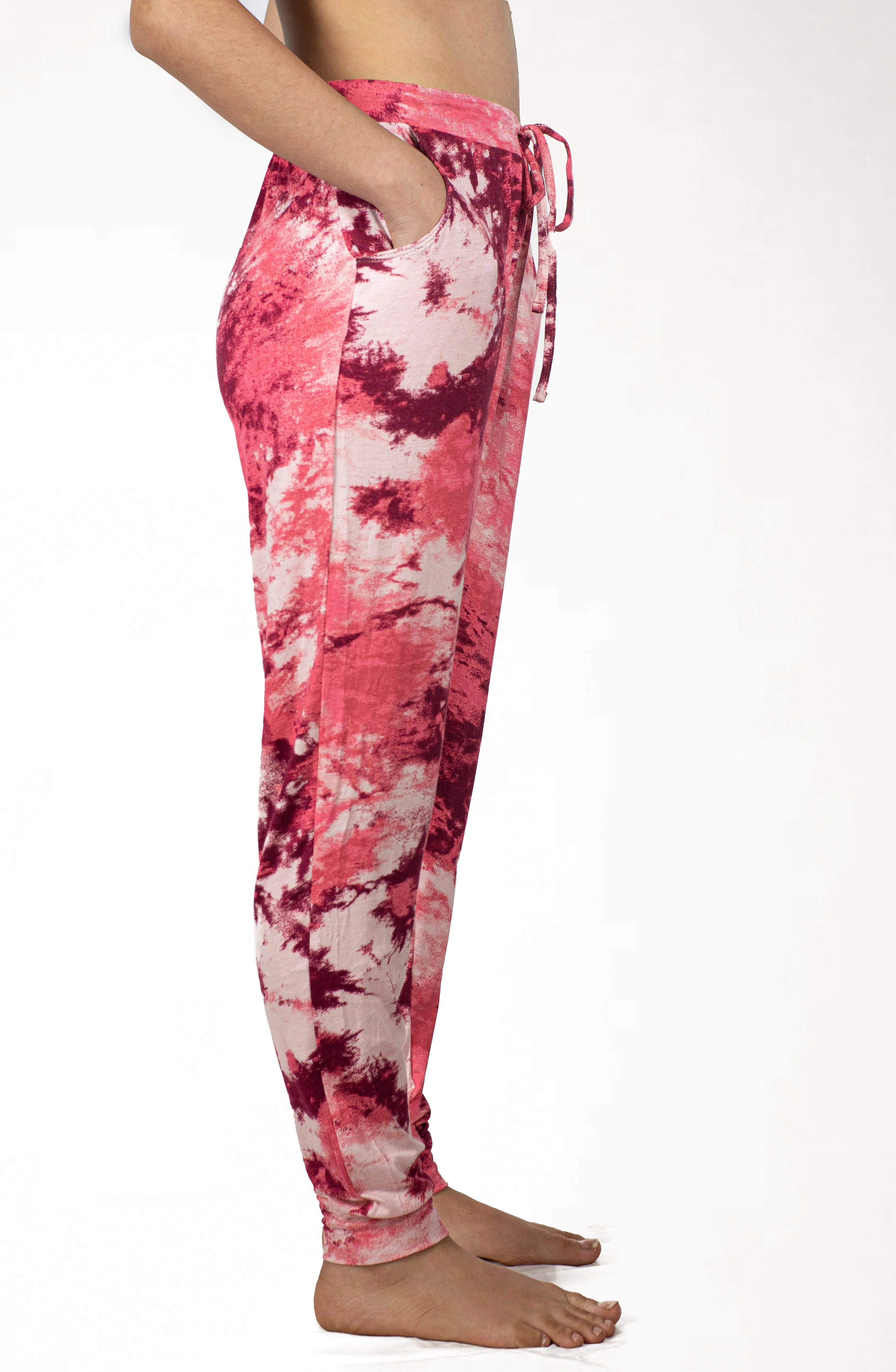 Tie-Dye Pocket Joggers Hot pink multi