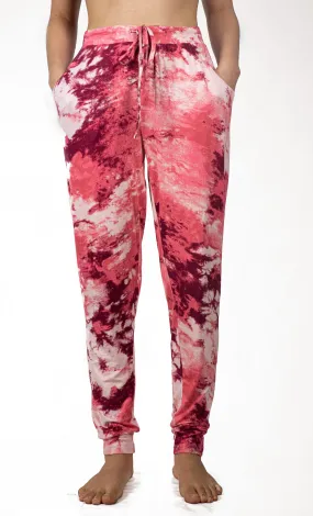 Tie-Dye Pocket Joggers Hot pink multi