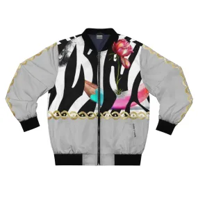 Unstoppable Rose Mens Printed Bomber Jacket