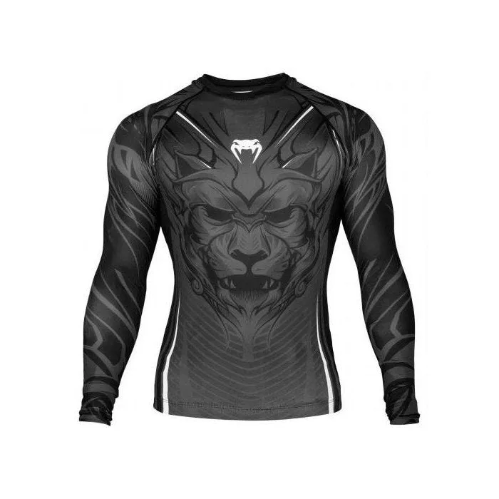 VENUM-03247-010 BLOODY ROAR MMA Muay Thai Boxing Rashguard Compression T-shirt - LONG SLEEVES XS-XXL Grey