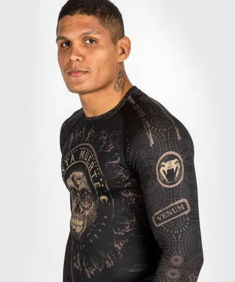 VENUM-04801-124 SANTA MUERTE DARK SIDE - RASHGUARD LONG SLEEVES - BLACK/BROWN XS-XXL