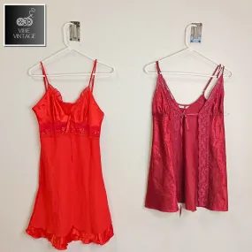 Y2K RED RIDING HOOD SLIP DRESSES - 18 PCS